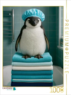 Produktbild von CALVENDO Puzzle Pinguin Cool | 1000 Teile Lege-Größe 64x48cm Foto-Puzzle für glückliche Stunden