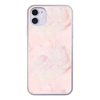Produktbild von MuchoWow® Handyhülle Schutzhülle Hülle für iPhone 11 Marmor - Rosa - Glitter - Gold - Muster Silikon Softcase Handy Hülle - Handytasche