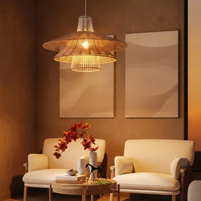 Productafbeelding van Rotan hanglamp Kao Ø 50cm, AI-gegenereerde afbeelding