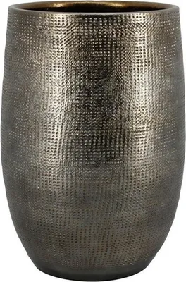 Produktbild von INNA-GLAS Blumevase ILSE mit Maserung, Gold, 50cm, Ø29cm - Keramikvase