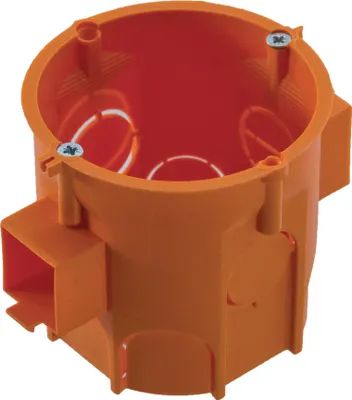 Produktbild von Unterputzdose Schalterdose Ø 60 x 62 mm orange Verbindungsdose