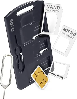 Produktbild von SBS SIM Karten Adapter Set für Smartphones Nano / Micro, Micro / Normal, Nano / Normal Adapterde