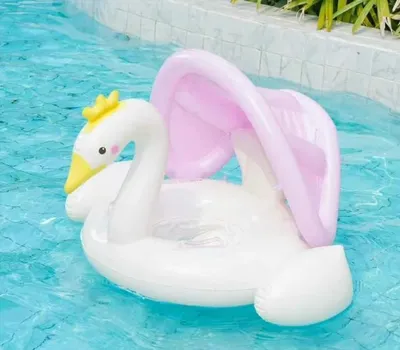 Produktbild von Aufblasbarer Schwimmring Schwan Sonnenschutz Schwimmreifen 52x52x72, 1-4 Jahre