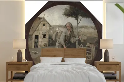 Obrázek produktu pro MuchoWow® Fototapety do obývacího pokoje nebo ložnice tapety vinylové motivy tapety Podomní obchodník - obraz Hieronymus Bosch 280x280cm