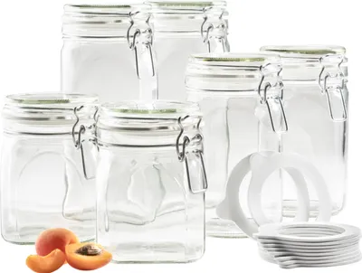 Produktbild von Vorratsglas-Set mit Deckel, Glas Vorratsglas-Set mit Deckel, Glas Gothika Mäser