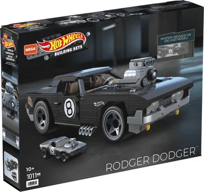 Produktbild von Mega Construx Hot Wheels Rodger Dodger-Bauset, Bauspielzeuge für Kinder