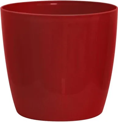 Image de Jardinière ID rouge brillant 35 x 32 cm