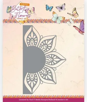 Produktbild von Stanzschablone - Jeanines Art - Schmetterlings Blumen - Große Blume