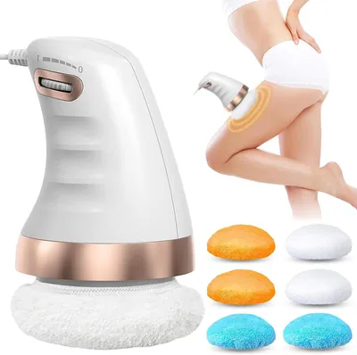 Produktbild von Massagegerät für Cellulite – Hautstraffung und Körperkonturierung – Hautverbesserung und Körperpflege – Mikro-Vibrations- und Kompressionstechnologie – 21 x 21 x 11 cm – Weiß