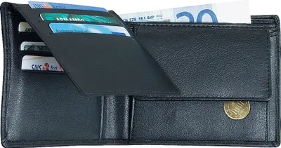 Obrázek produktu pro Peněženka Alassio Classic, kůže, černá