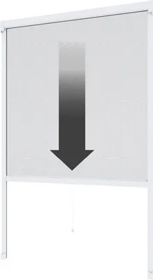Produktbild von Fliegengitter Rollofenster zum Schrauben / Klemmen - 130 x 160 cm, weiß