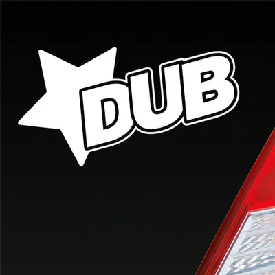 Produktbild von Auto Aufkleber Stern Tuning Star 12x7 cm Weiss Matt Sticker Heckscheibenaufkleber