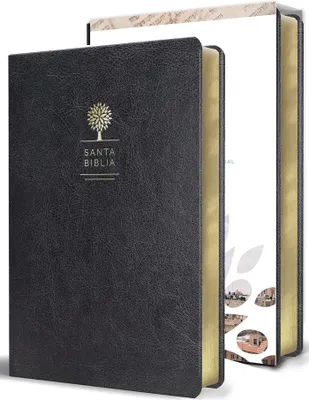 Produktbild von Biblia Reina Valera 1960 Letra Grande. Símil Piel Color Negro, Tamaño Manual / Spanish Holy Bible Rvr 1960. Handy Size, Large Print, Black Leathersoft