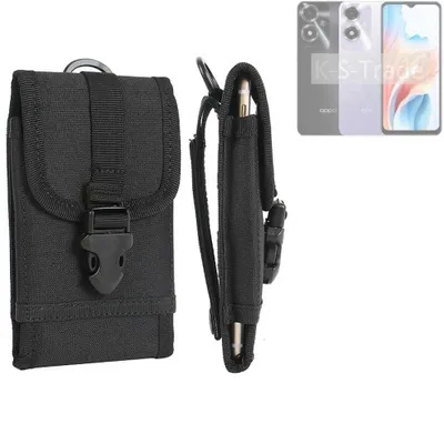 Produktbild von K-S-Trade Holster Handy Hülle kompatibel mit Oppo A2m Holster Handytasche Gürtel Tasche Schutz Hülle Robust Outdoor schwarz