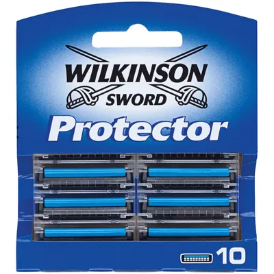 Zdjęcie produktu dla Wilkinson Sword Protector 10 ostrzy w opakowaniu dla mężczyzn