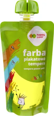 Image de Peinture à la détrempe 100ml jaune fluo HAPPY COLOR