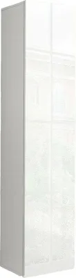 Produktbild von Mehrzweckschrank Dgrassi, Schuhregal mit 1 Tür und 4 Einlegeböden, Multifunktionsschrank, 100 %  Italy, cm 40x30h180, glänzend weiß