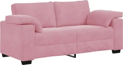 Produktbild von Zweisitzer-Sofa Rosa 140 cm Samt