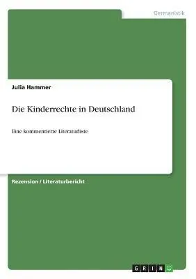 Produktbild von Die Kinderrechte in Deutschland