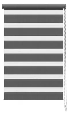 Produktbild von Doppelrollo Duo Rollo Klemmfix ohne Bohren freihängend Lichtschutz für Fenster Grau 100x130cm, Klemmträger blickdicht Jalousie Seitenzugrollo für Tür