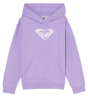 Obrázok produktu pre Roxy, mikina s kapucňou z fleeču, model "Surf Feeling", s textúrou, pre dievčatá, fialová