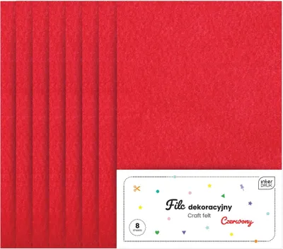 Obrázok produktu pre Interdruk Bastelfilz rot 8 Blatt