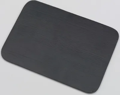 Produktbild von Kerzenteller Flachteller Rechteckig Alu gebürstet Schwarz 17 x 12 cm ideal für Kerzen, Taufkerzen, Hochzeitskerzen, Trauerkerzen