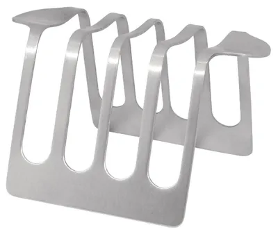 Toastständer aus Edelstahl, 4 Schlitze, 65x115x90 mm