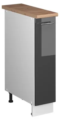 Obrázok produktu pre Lekárenská skrinka Vicco Fame-Line Antracit vysoký lesk/biely 20 cm, AP Oak, Model 62064
