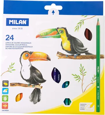 Produktbild von Milan 211 Buntstifte 2.9 Mm 24 Einheiten Mehrfarbig  Mehrfarbig One Size