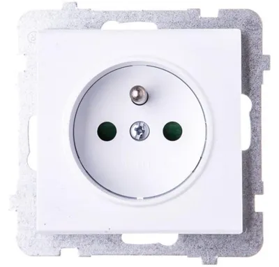 Produktbild von Ospel GP-1RZP/m/00, Weiß, IP20, 16 A, 71 mm, 38 mm, 71 mm