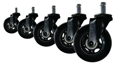 Produktbild von Stuhlrolle >SPM1.980< Universalrollen, in Schwarz - 7x3x7 (LxBxH)