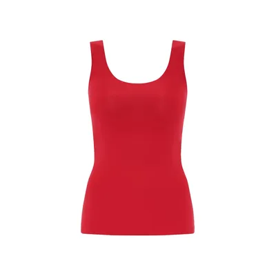 Produktbild von Chantelle Damen Top - Unterhemd, SoftStretch, nahtlos, Einheitsgröße 34-44 Rot One Size