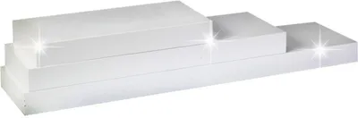 Obrázok produktu pre Kondela Polica Gana 80x25 cm - biely lesk