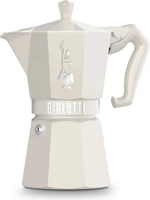 Obrázek produktu pro Bialetti Moka Exclusive, Moka konvička, Krémová, Hliník, 6 hrnků, Termoplastik, 1 kusů