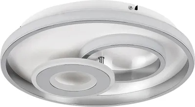 Image de Rabalux 5230 Plafonnier Celinda, 40 W, 4000 K, 2000 lm, blanc argenté, rond, blanc neutre, ø 400 mm