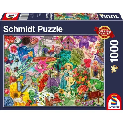 Immagine prodotto di Schmidt Spiele PZ HAPPY GARDENING, 1000T 1000T