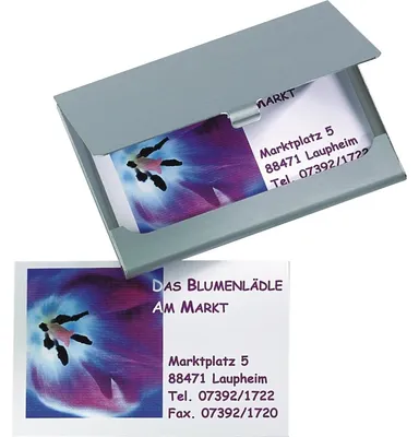 Produktbild von SIGEL VZ135 Visitenkarten-Etui, silber, matt