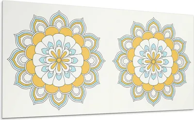 Produktbild von Blumenmandalamuster – Selbstklebende Fliesen – Wandverkleidung – Wandpaneel – PVC Fliesen – Vinylflisen – PCV Flisen – Selbstklebend – Wanddeko –100 x 50 cm