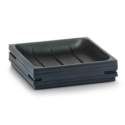Produktbild von Zeller Seifenschale "Schiefer", Polyresin, schwarz 11,2x11,2x2,6