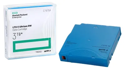Zdjęcie produktu dla Kaseta na dane HP LTO-5 Ultrium 3 TB RW, 6,4 µm, 270 g, niebieska, 12,65 mm