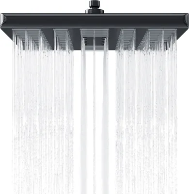 Produktbild von Regendusche quadratisch 25x25 cm mit Silikondüsen verstellbar ABS-Kunststoff