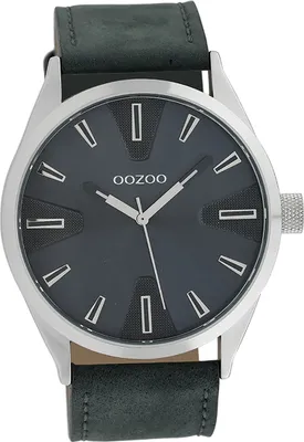 Produktbild von Oozoo Leder Herren Uhr Analog Quarzuhr Armband blau Timepieces D2UOC10023