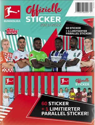 Immagine prodotto di Adesivi da collezione Topps Bundesliga 2021/22 - 1 Multipack