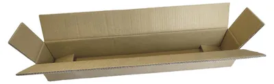 Produktbild von 1x Faltkarton Versandhülsen 860x105x105mm sehr stabil 2-wellig braun