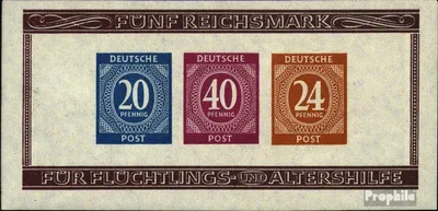Produktbild von Briefmarken Alliierte Bes.-Gem.Ausg. 1946 Mi Block12B (kompl.Ausg.) Sonderstempel gestempelt Kontrollrat I