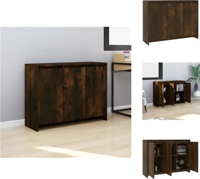 Produktbild von vidaXL Sideboard Räuchereiche 102x33x75 cm Holzwerkstoff -  Sideboards
