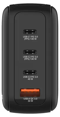Immagine prodotto di Verbatim Mini GaN Charger 4 Port 140W w Display (EU/UK/US)