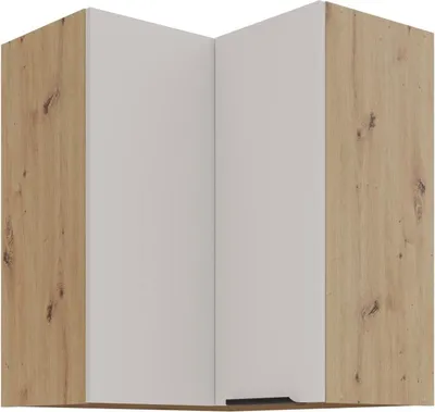 Produktbild von Eckoberschrank NICOLLA 2 - 60x60 cm, Kaschmir / Artisan Eiche