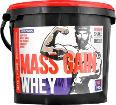 Image de Megabol Whey Mass Gain 3 kg, saveur vanille